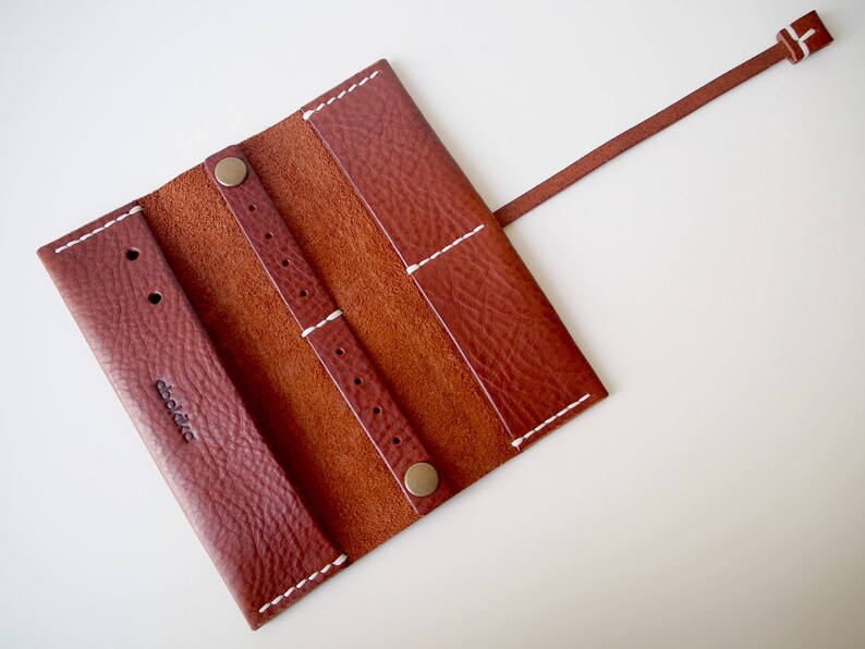 Leather Travel Jewellery Roll Leather Travel Jewellery Case Etsy UK