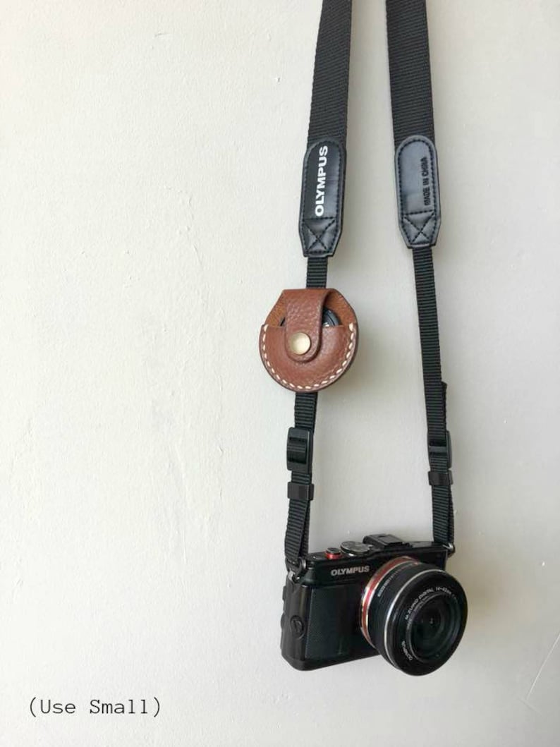 Leather Camera Lens Cap Holder Lens Cap Holder Etsy