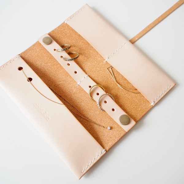 Soft Leather Jewellery Travel Case Etsy UK
