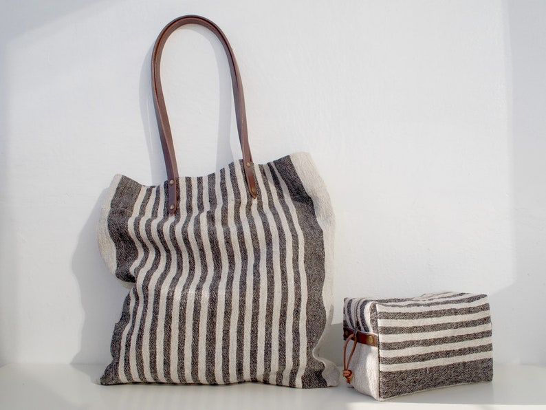 Linen Wash Bag M Linen Toiletry Bag Linen Makeup Bag Etsy