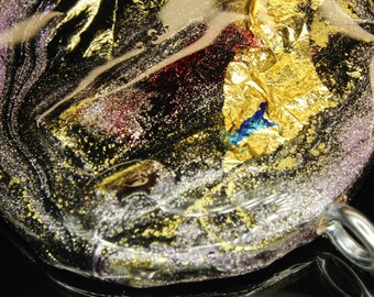 Necklace Pendant Wood pendant Resin necklace Wooden pendant Epoxy jewelry Art