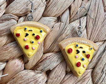 Pizza earrings