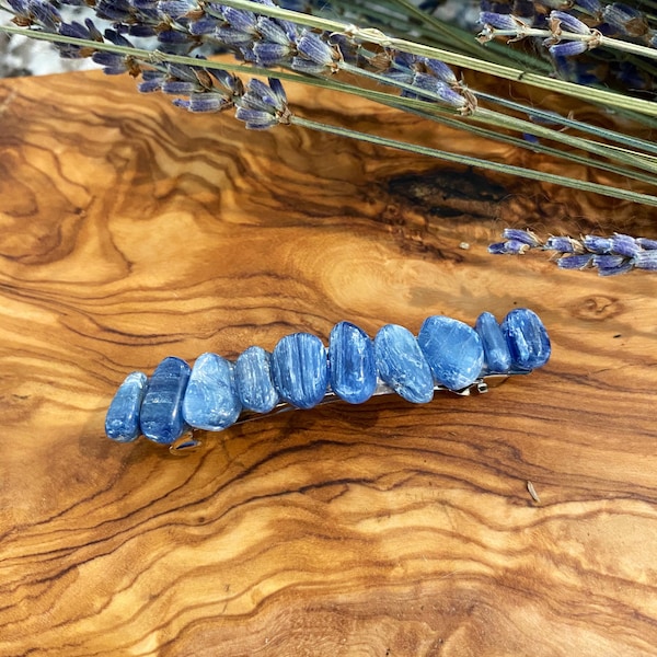 Kyanite Crystal Stone barrette