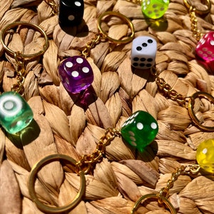 Dice keychain