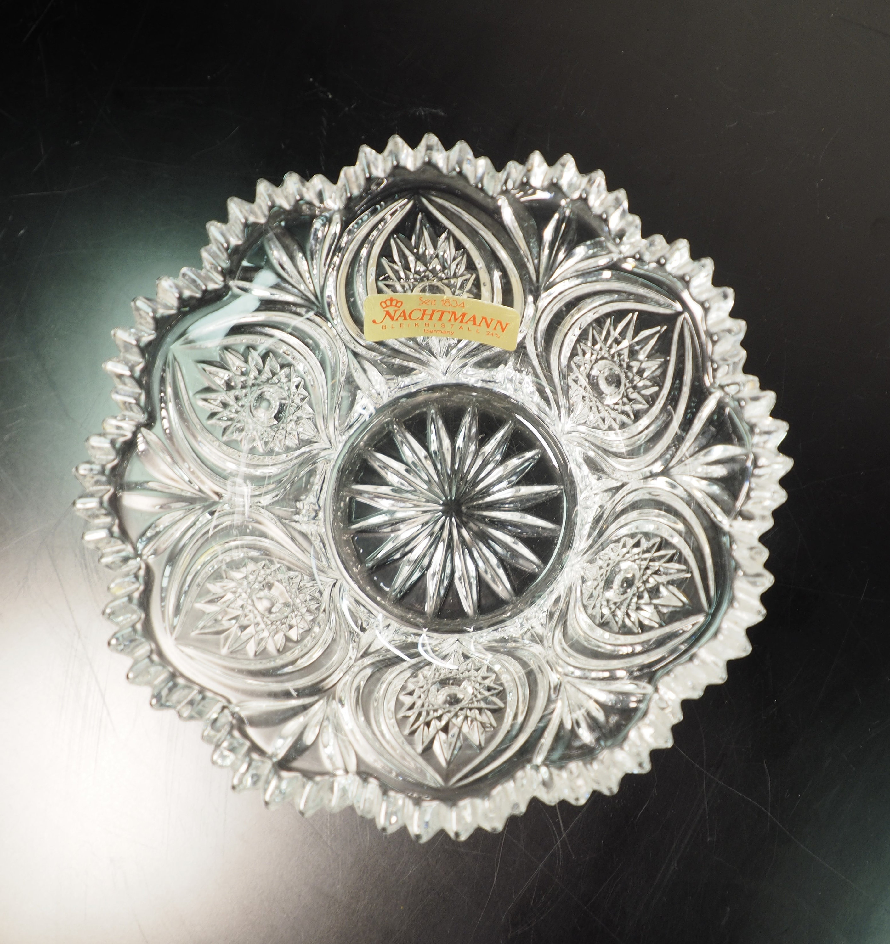 ドイツNachtmannクリスタルガラス製コンポート フローレFlorenz Vintage Crystal Bowl. Nachtmann Florenz. Germany. - Etsy