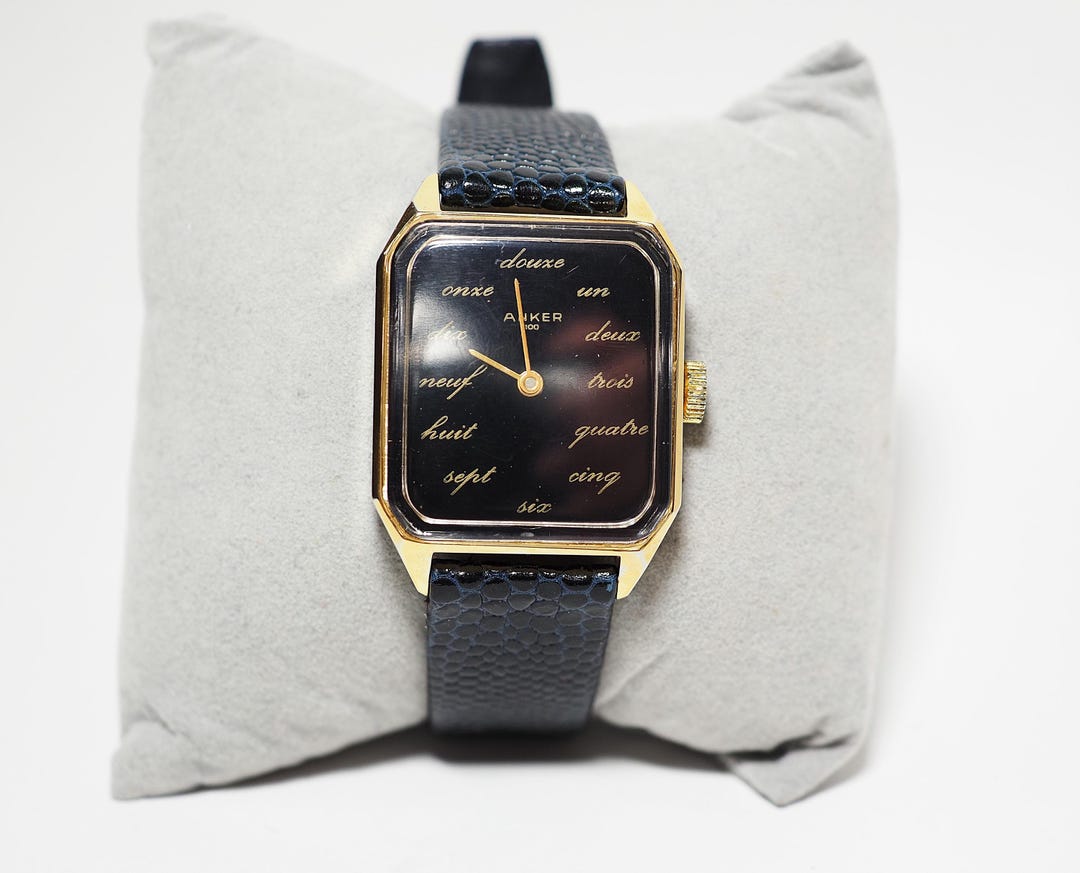 Rare Vintage Anker 100 Mechanical Watch With a Unique French Dial ...