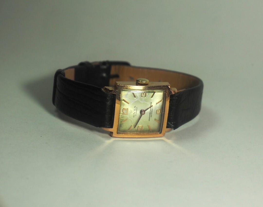 Antique ONSA Women's Watch With a Gold-plated Case and Manual