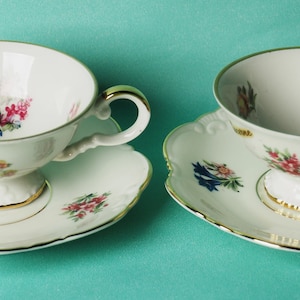 Antikes Kaffeepaar aus Porzellan. Deutschland. Johann Seltmann Vohenstrauß
