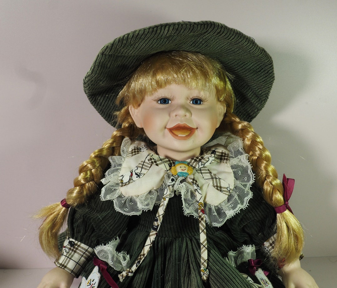 Vintage Porcelain Collectible Character Doll. Germany. - Etsy