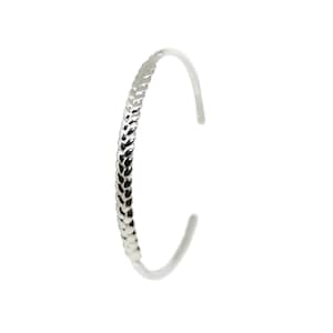 Gevlochten zilveren of gouden manchet voor haar, gevlochten gouden of zilveren armband, Gevlochten touwarmband