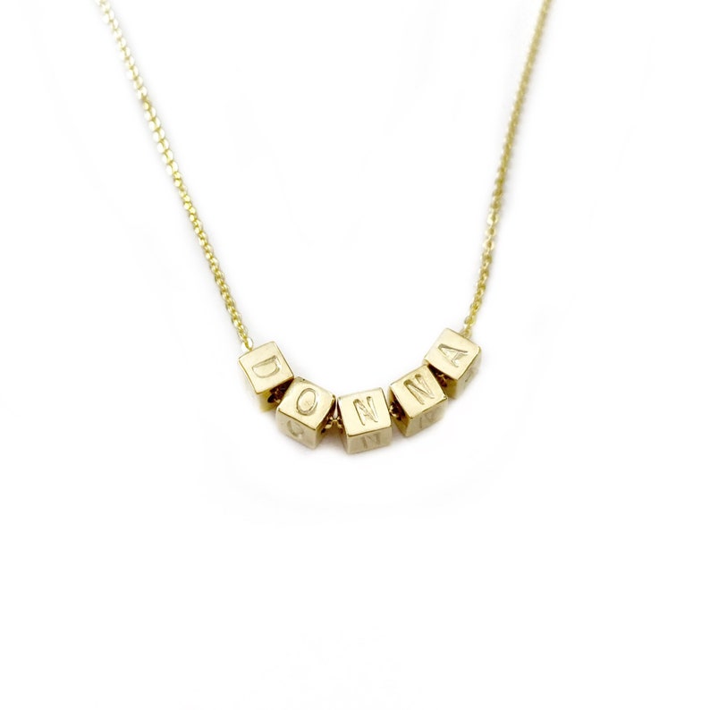 Personalised cube necklace Clearance