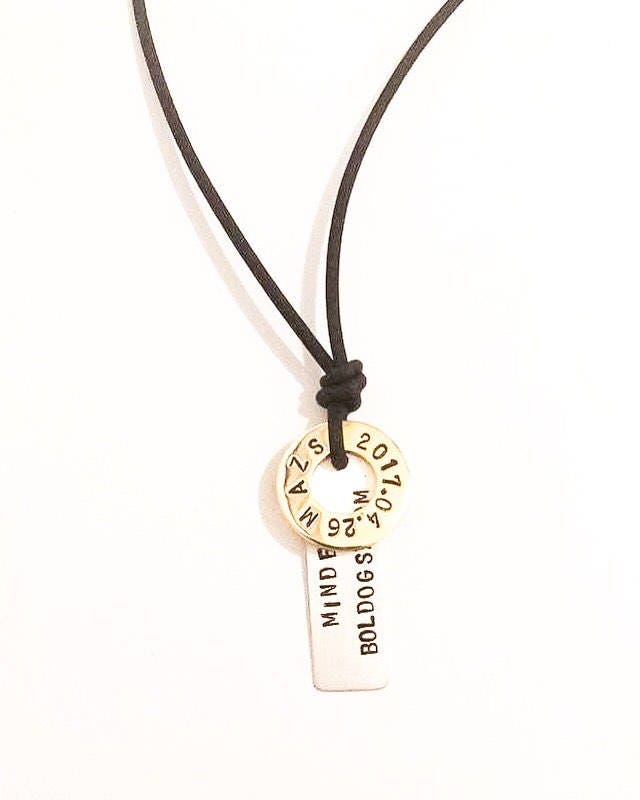 Name Tag Neclace, Personalise Name Tag, Name Bar, Letters on Charms, Name Tag For Him, Fathers Day, Personalised Gift, Personaliseg Jewel