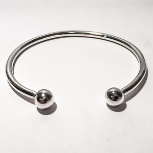 Bracelet de manchette en argent, manchette d’homme, manchette en argent sterling massif, manchette géométrique, brassard minimal