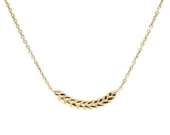 Ariane Necklace, Braided gold or silver pendant, Braided Rope pendant on chain, Twisted gold braided dainty necklace for her