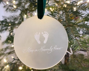 Sleep in Heavenly Peace Memorial Ornament, Infant Loss Remembrance, Miscarriage Ornament, Baby Loss Gift, Stillborn Baby, Baby Memorial