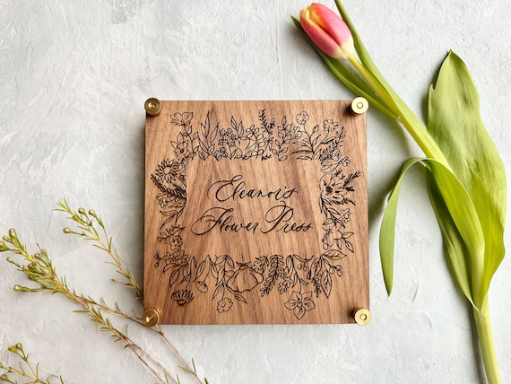 Personalized Flower Press Kit, Wooden Flower Press, Pressed Flower Kit  Herbarium, 5 Minute Crafts, Wildflowers Nature Lover Gift, Flower Art 