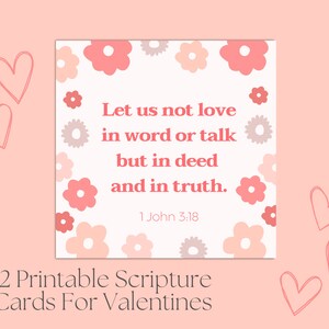 Cartes de Saint-Valentin imprimables des Écritures, Versets bibliques Saint-Valentin, Cartes de Saint-Valentin des Écritures, Saint-Valentin imprimable, Versets de mémoire de la Saint-Valentin pour les enfants