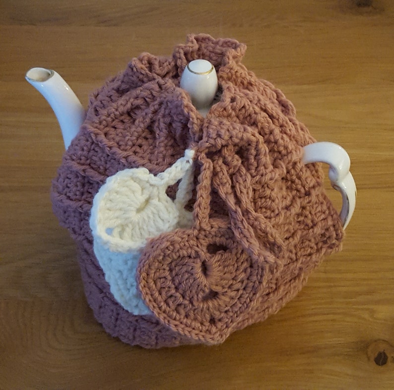 Easy Crochet Pattern for Tea Cosy With Heart Motifs Step by - Etsy UK
