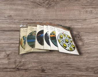 Single Car Coaster Absorbent Neoprene Cup Holder Coasters for Your Vehicle Drink Accessories Mix and Match You Choose