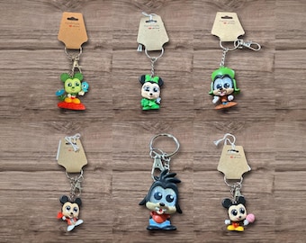 Adorable Recycle Repurposed Figure  Adorable Toys Choose Figure Repurposed Toy Keychain Backpack Clip Bag Charm Friends