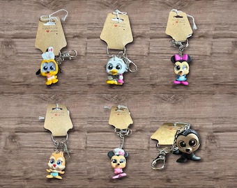 Adorable Recycle Repurposed Figure  Adorable Toys Choose Figure Repurposed Toy Keychain Backpack Clip Bag Charm Friends