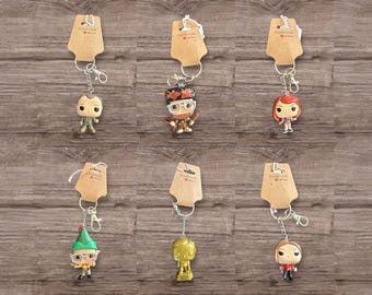 Adorable Recycle Repurposed Advent Mini Figure Toys Choose Figure  Keychain  Backpack Clip Bag Charm Office