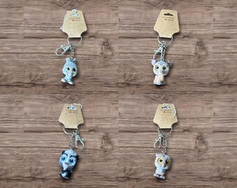 Adorable Recycle Repurposed Figure Adorable Toys Choose Figure Repurposed Toy Keychain Backpack Clip Bag Charm Bambi