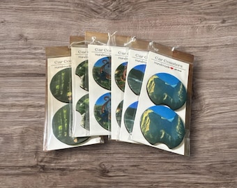 Car Coasters Set of 2 Absorbent Neoprene Cup Holder Coasters for Your Vehicle Drink Accessories You Choose