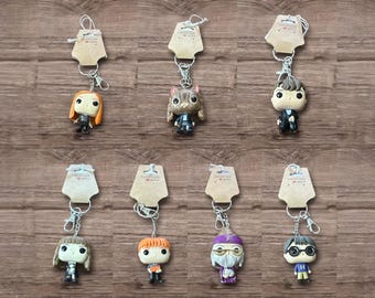 Repurposed Advent Figures Recycled Upcycled Mini Figures Wizards Advent Calendar Keychain Cute Upcycled Figures Keychain