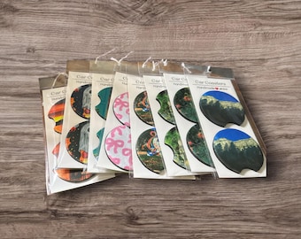 Car Coasters Set of 2 Absorbent Neoprene Cup Holder Coasters for Your Vehicle Drink Accessories You Choose