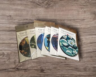 Single Car Coaster Absorbent Neoprene Cup Holder Coasters for Your Vehicle Drink Accessories Mix and Match You Choose