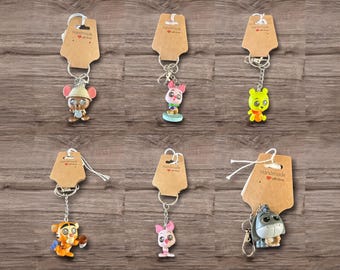 Adorable Recycle Repurposed Figure  Adorable Toys Choose Figure Repurposed Toy Keychain Backpack Clip Bag Charm Pooh