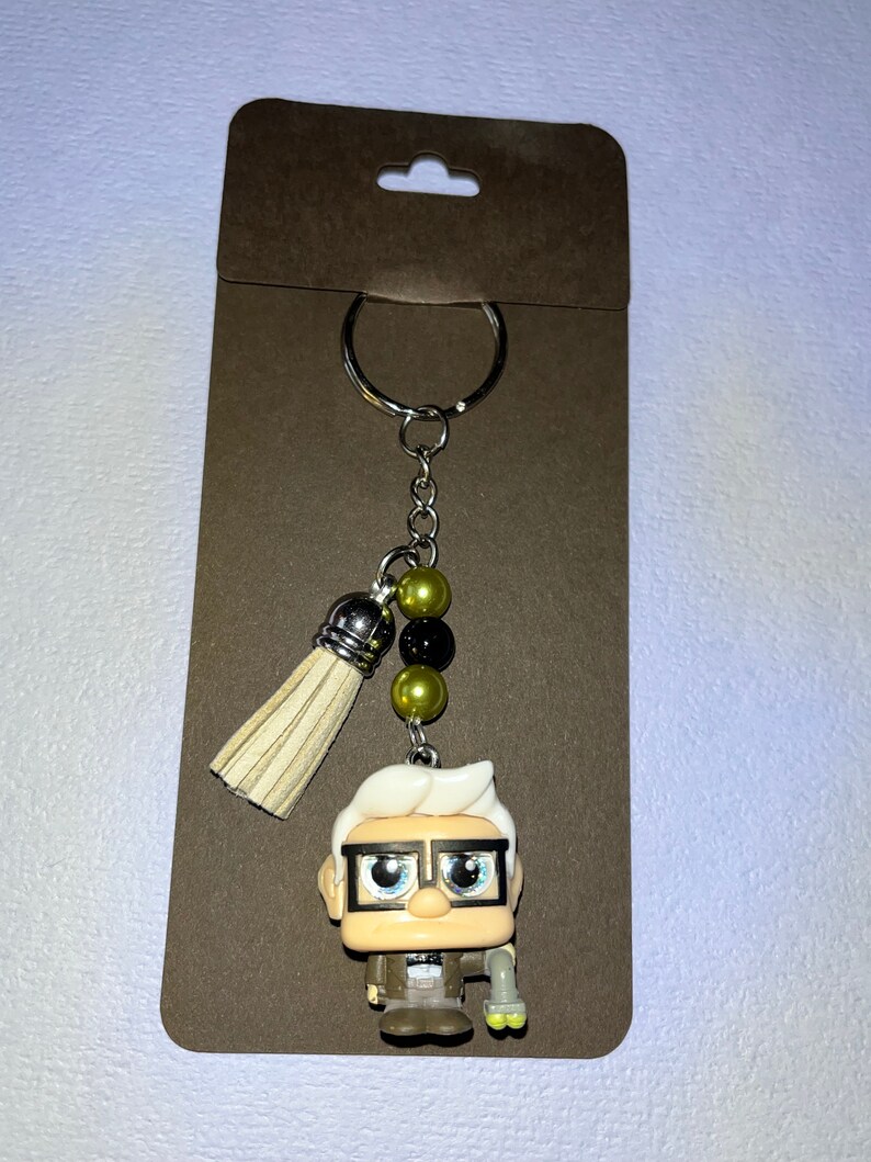 Adorable Upcycle Figure Toys Figure DIY Beaded Keychain White Rabbit