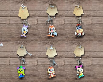 Adorable Recycle Repurposed Figure  Adorable Toys Choose Figure Repurposed Toy Keychain Backpack Clip Bag Charm Friends