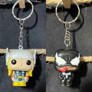 Recycled Mini Figure Pocket Advent Calendar Keychain #2 Your Choice Superhero Villain Keychain