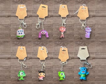 Adorable Recycle Repurposed Figure Adorable Toys Choose Figure Repurposed Toy Keychain Backpack Clip Bag Charm Monsters