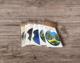 Single Car Coaster Absorbent Neoprene Cup Holder Coasters for Your Vehicle Drink Accessories Mix and Match You Choose