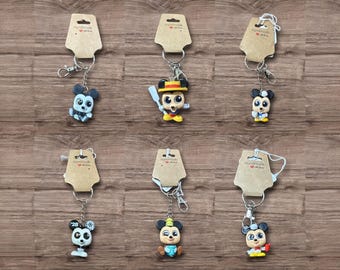 Adorable Recycle Repurposed Figure  Adorable Toys Choose Figure Repurposed Toy Keychain Backpack Clip Bag Charm Friends