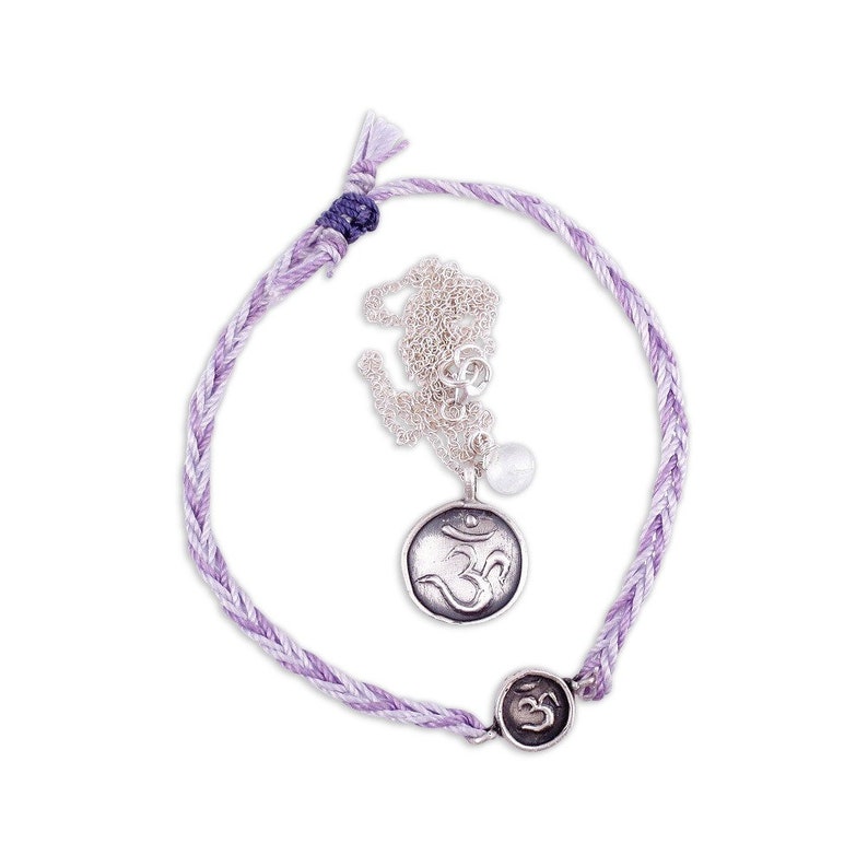 Crown Chakra Jewelry Bracelet /& Necklace Set Yoga Jewelry For Women Chakra Jewelry Bohemian Jewelry Silver