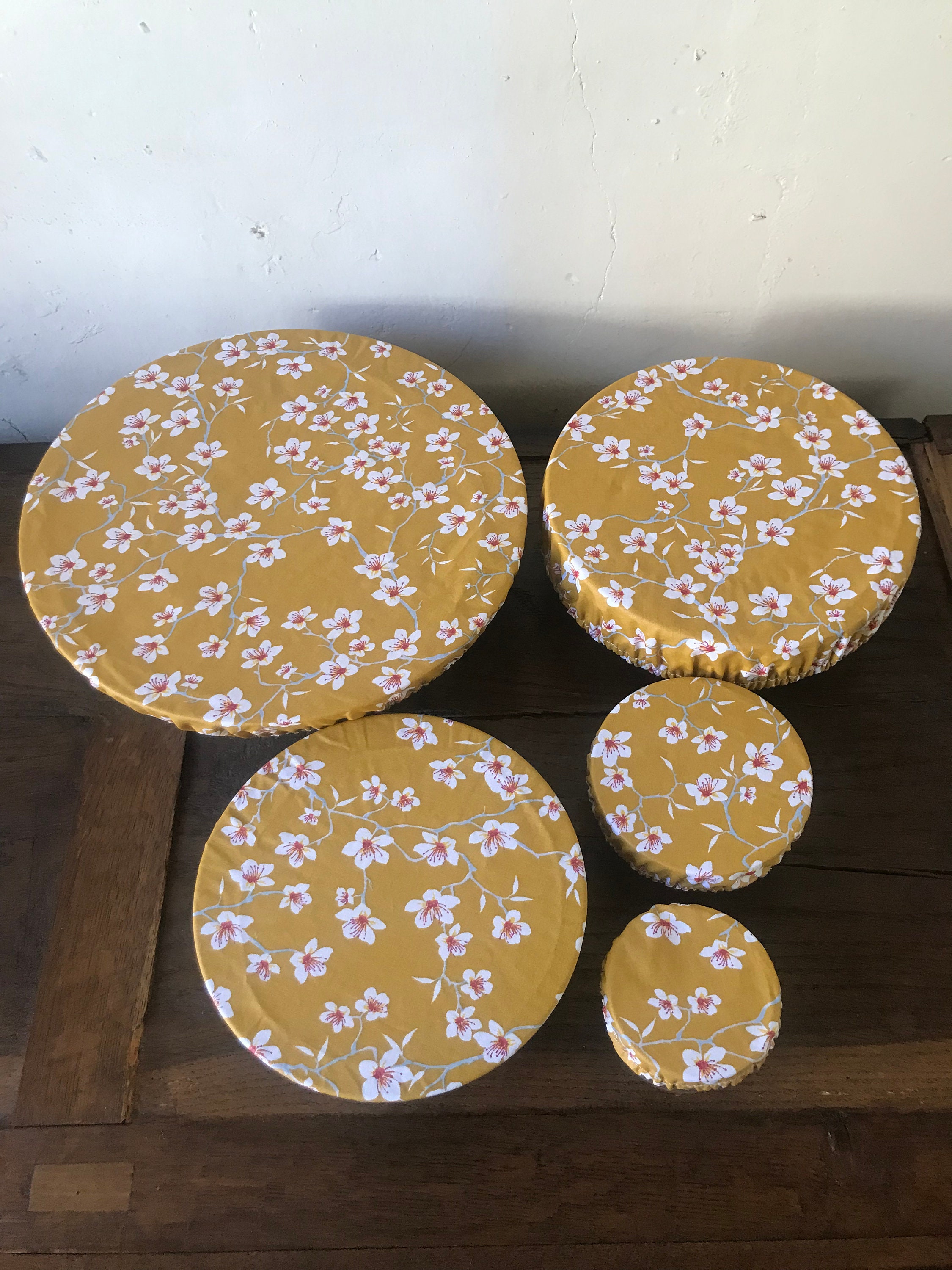 Lot de 5 Charlottes Alimentaires - Couvre Plats Lavables Zéro Déchet