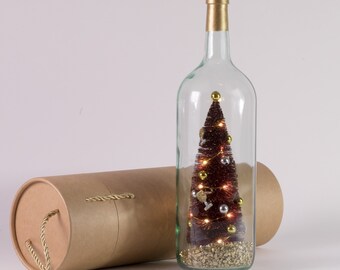 wine bottle decor christmas bottle lights lighted wine bottles holiday decorations miniature christmas tree wine lover gift - Christmas Wine Bottle Decorations wine bottle decor christmas bottle lights lighted wine bottles holiday decorations miniature christmas tree wine lover gift - Christmas Wine Bottle Decorations
