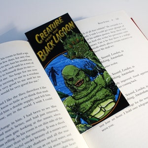 Swamp Creature Laminated Bookmark – Vintage Horror Rises Again