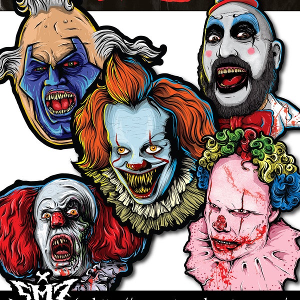 The Terror Clown Sticker Pack