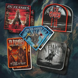 In Flames – Offizielle Webpatches – Schwedische Melodic-Death-Metal-Legenden
