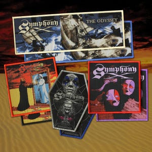 Symphony X - Parches oficiales tejidos - Parches de metal progresivo para chalecos y chaquetas de combate