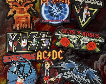 Oversized Official Woven Patches – Heavy Metal & Classic Rock Icons