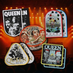 Official Queen Woven Patches - Sew-On Rock Band Applique