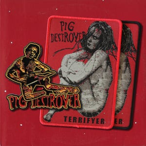 Pig Destroyer - Woven Patch & Enamel Pin - Grindcore Merch - Extreme Metal Collectible