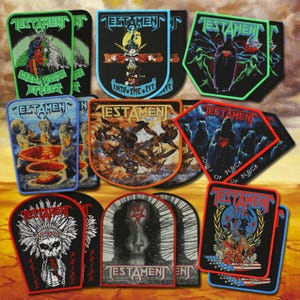 Testament - Patches Bordados - Produtos Oficiais de Thrash Metal para Jaquetas e Coletes de Batalha