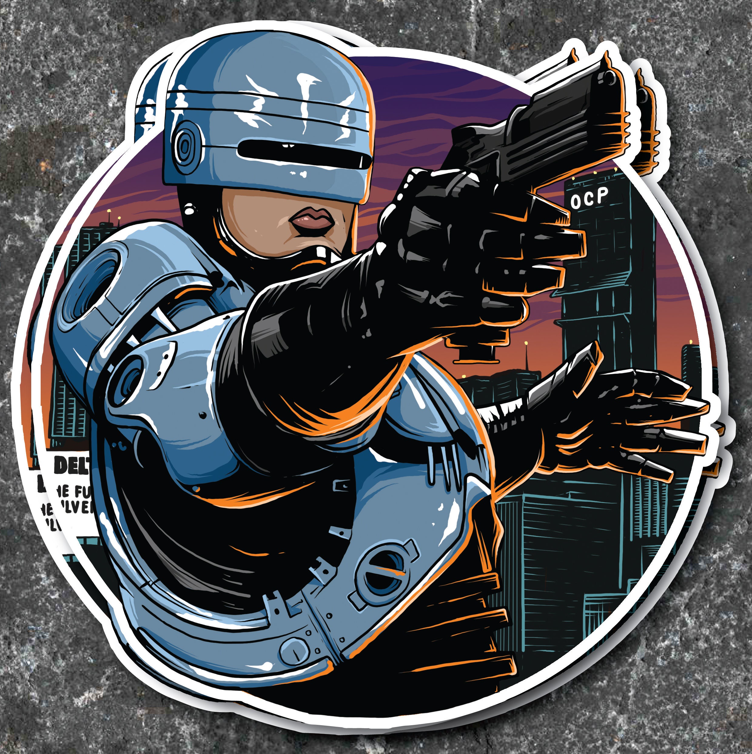 Robocop Wall Decal - Etsy
